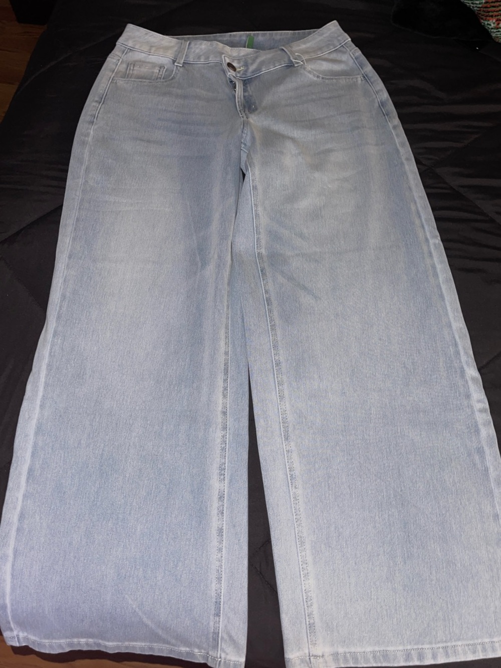 HALARA Light Blue Wide-Leg Women's Jeans